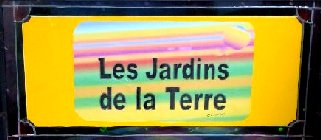 Enseigne des Jardins de la Terre