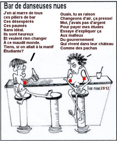 caricature de lise rose